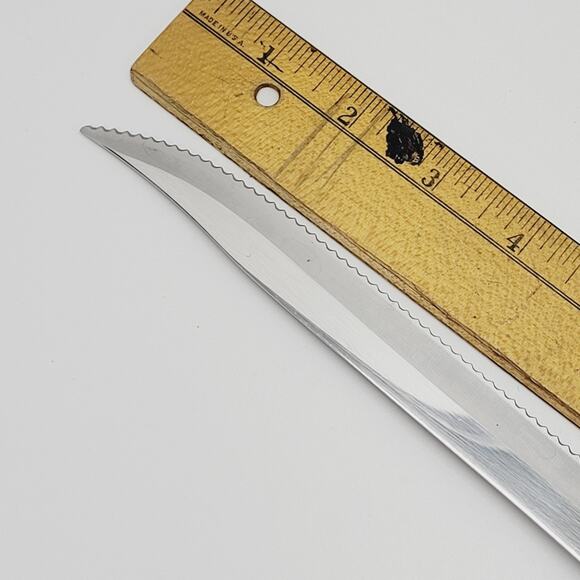 CUTCO #1729 DD Coffee Brown Handle Serrated Knife Carver 6.75” Blade - Picture 7 of 9